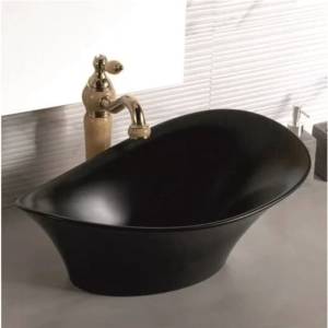 Inter Ceramic Порцеланов умивалник МЕЛАНИЯ 877b ЧЕРЕН (877)