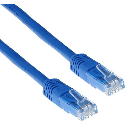 ACT Мрежов пач кабел ACT U/UTP, CAT 6, RJ-45 - RJ-45, 10.0 m, Медни проводници, Син, Булк опаковка (IB8610)