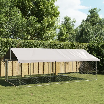 vidaXL Venkovní psí kotec se střechou 400 x 200 x 150 cm – Zboží Dáma