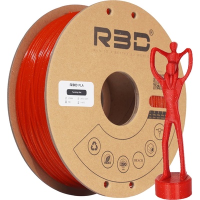 R3D PLA Twinkling Red - 1.75 mm / 1000 g (R3DA3019)
