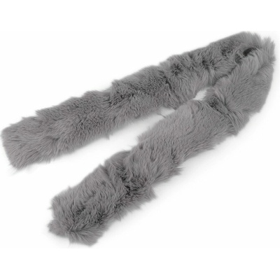Oděvní / dekorační kožešina šíře 5 cm - 8 pudrová