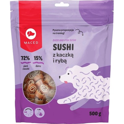 MDE MACED Duck and fish sushi pochoutka pro psy 500 g