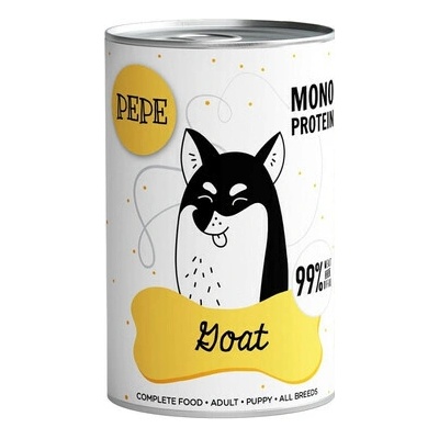 Paka zwierzaka Pepe monoproteínové Goat 99% koza 400 g