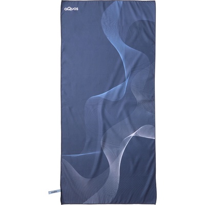 Aquos Waves rýchloschnúci športový uterák 80 x 170 cm modrá