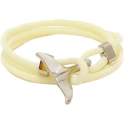 Amparo Miranda náramek Velrybí ploutev stříbrná B0471 krémová