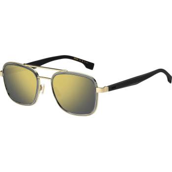 HUGO BOSS Слънчеви очила Boss Men's Double Bridge Round Sunglasses - Gold Grey