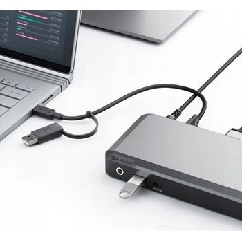 ALOGIC DX2 Жичен USB 3.2 Gen 1 (3.1 Gen 1) Type-C Черен, Сив (DUPRDX2-WW) (DUPRDX2-WW)