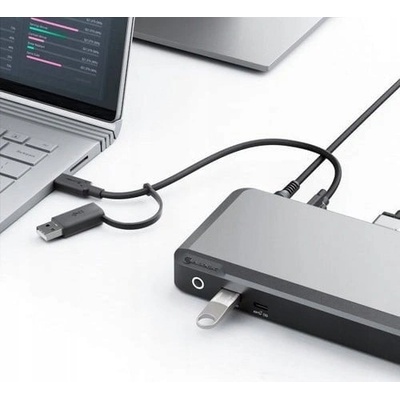 ALOGIC DX2 Жичен USB 3.2 Gen 1 (3.1 Gen 1) Type-C Черен, Сив (DUPRDX2-WW) (DUPRDX2-WW)