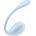 Satisfyer Smooth Petal - вибриращо яйце с управление чрез приложение (синьо)