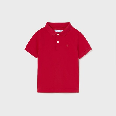 MAYORAL Поло тениска с къс ръкав памук basic в червено за бебе момче Майорал