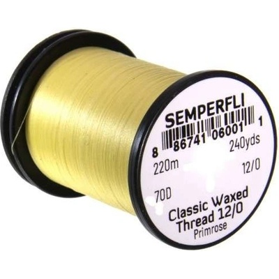 Semperfli Nit Classic Waxed Thread 12/0 Primrose