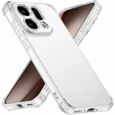 Techsuit Shockproof Clear Silicone Oppo Find X9 transparentní – Sleviste.cz