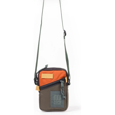 Topo Designs Чанта за рамо Topo designs Mini Shoulder Bag - Woodland / Terracotta - размер 1 l (510-5450-1411)
