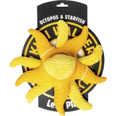 Kiwi Hračka pes OCTOPUS & STARFISH plyš TPR oranž 27 cm