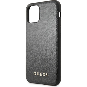 GUESS Гръб Guess Iridescent Case за iPhone 11 - Черен