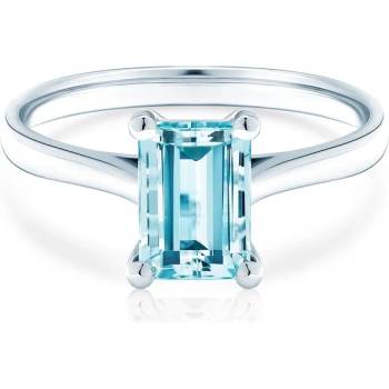 Image 1 of SAVICKI Годежен пръстен Savicki: бяло злато, аквамарин