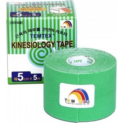 TEMTEX Kinesiology tape zelená 5 cm x 5 m