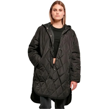 Urban classics Палто Urban classics Oversized Diamond Quilted coat - Black (Black)