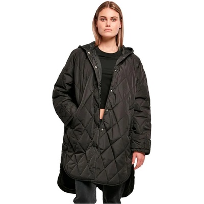 Urban classics Палто Urban classics Oversized Diamond Quilted coat - Black (Black)