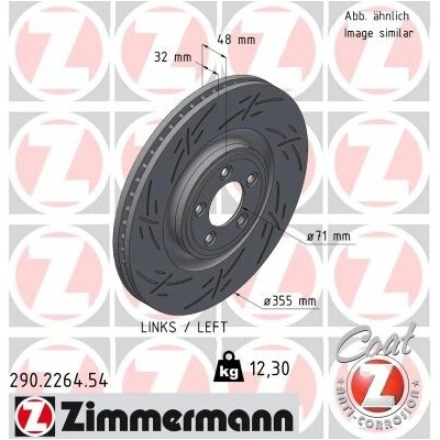 Brzdový kotúč ZIMMERMANN 290.2264.54 (290226454)