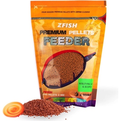 Zfish Micro Pelety Micro Method Feeder Pellets 700g 2mm N-Butyric Acid & Scopex