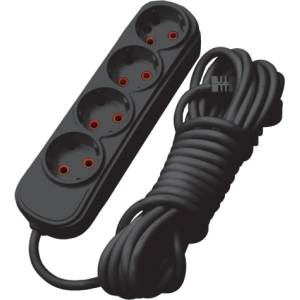 ELMARK РАЗКЛОНИТЕЛ ЧЕТВОРЕН 2M H05VV- F 3G1.5MM2, ЧЕРЕН (340373BL)