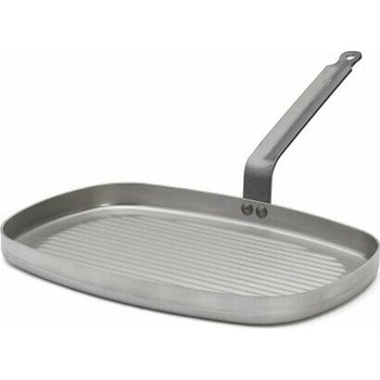 de Buyer Oceľová panvica, Carbone plus BBQ, grilovacia panvica, 38 x 26 cm