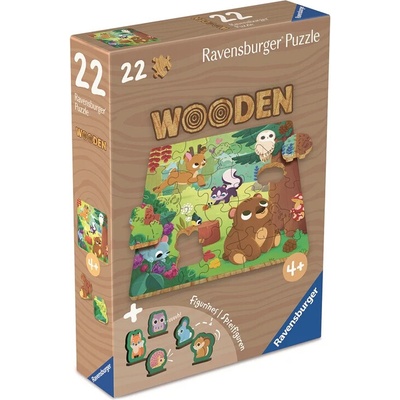 RAVENSBURGER Drevené Džungľa 22 dielov