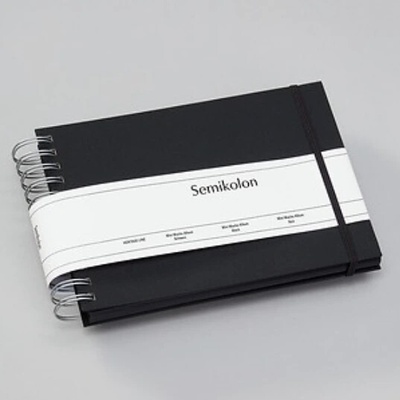 SEMIKOLON KROUŽKOVÉ ALBUM - Mini Mucho / BLACK s černými listy
