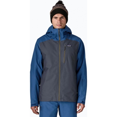 Patagonia Мъжко яке за дъжд Patagonia Insulated Powder Town smolder blue w / clement blue