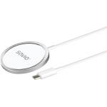 SAVIO Магнитно безжично зарядно Magnetic Wireless Charger 15W бяло (LA-11)