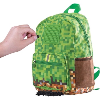 Pixie Crew batoh Minecraft zelený/hnědý