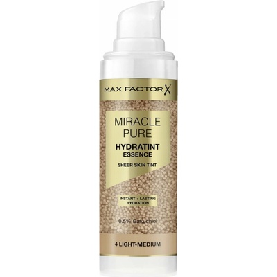 Max Factor tónujúce sérum Miracle Pure Hydratint Essence 4 Light Medium 30 ml