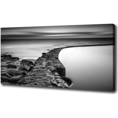 Foto obraz na plátne do obývačky Kamenná pláž 100x50 cm