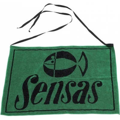 Sensas Zástěra ručník černá/zelená