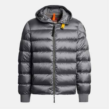 Parajumpers Яке PARAJUMPERS Men's Pharell Water Resistant Duck Down Short Puffer Jacket - Pewter 735