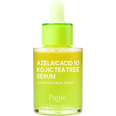 PURITO Azelaic Acid 10 Kojic Tea Tree Serum - Серум против пъпки с азелаинова киселина, койчева киселина и чаено дърво 30мл