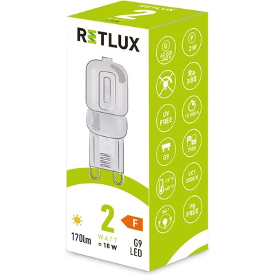Retlux RLL 461 G9 2W LED teplá biela