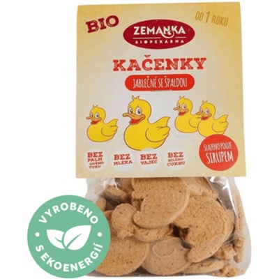 ZEMANKA jablečné bio kačenky se špaldovou moukou 100 g