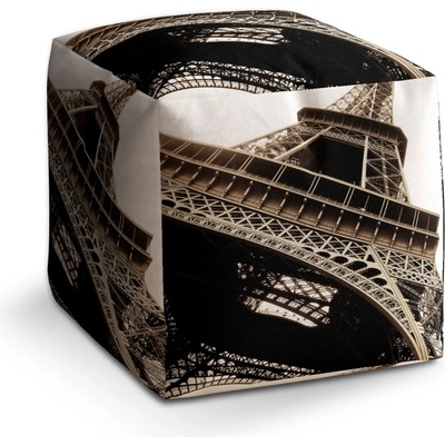 Sablio Taburet Cube Eiffel Tower 6: 40x40x40 cm