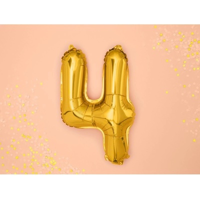 Party Deco FB10M 4 019 Fóliový balón zlatý číslo 35 cm 4