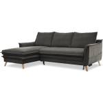 Miuform Тъмносив разтегателен ъглов диван (ляв ъгъл) Charming Charlie - Miuform (1728ETS508)