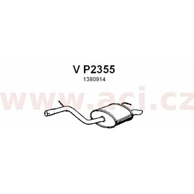Zadní díl výfuku FENNO/IMASAF ACI V P2355