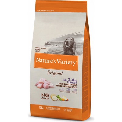 Nature's Variety original pro střední psy s krůtím 12 kg