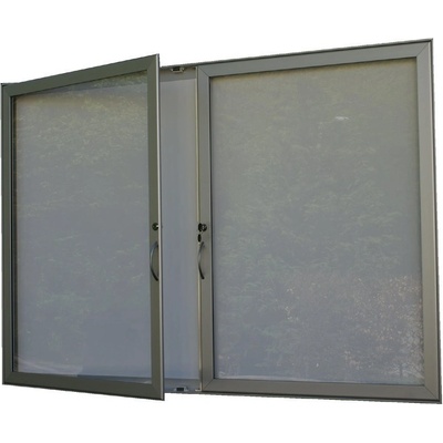 Enprag Dvojkrídlová jednostranná vitrína HD40 - 12 x A4