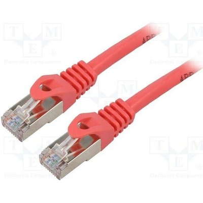Lanberg PCF6-10CC-1000-R Patch F/UTP Cat 6 RJ45 vidlice z obou stran lanko CCA