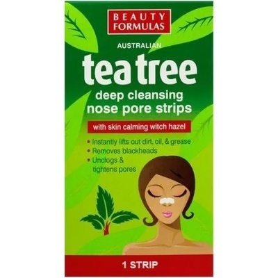 Beauty Formulas Tea Tree Почистващи ленти за нос 6 броя