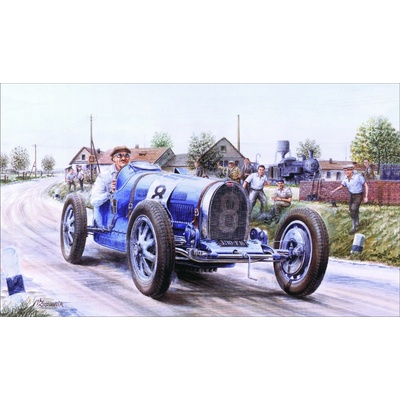 Plechová cedule Bugatti, 410 x 245 mm