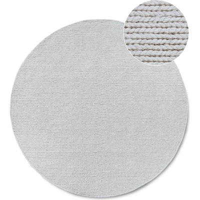 Villeroy & Boch Бял ръчно изработен вълнен кръгъл килим ø 160 cm Francois - Villeroy&Boch (106048-160)