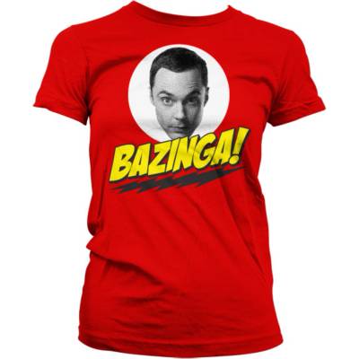 HYBRIS дамска тениска Big Bang Theory - Bazinga Sheldons Head - Red - HYBRIS - WB-5-TBBT014-H46-2-RD